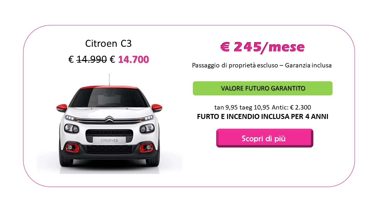 Citroen C3 usata a rate
