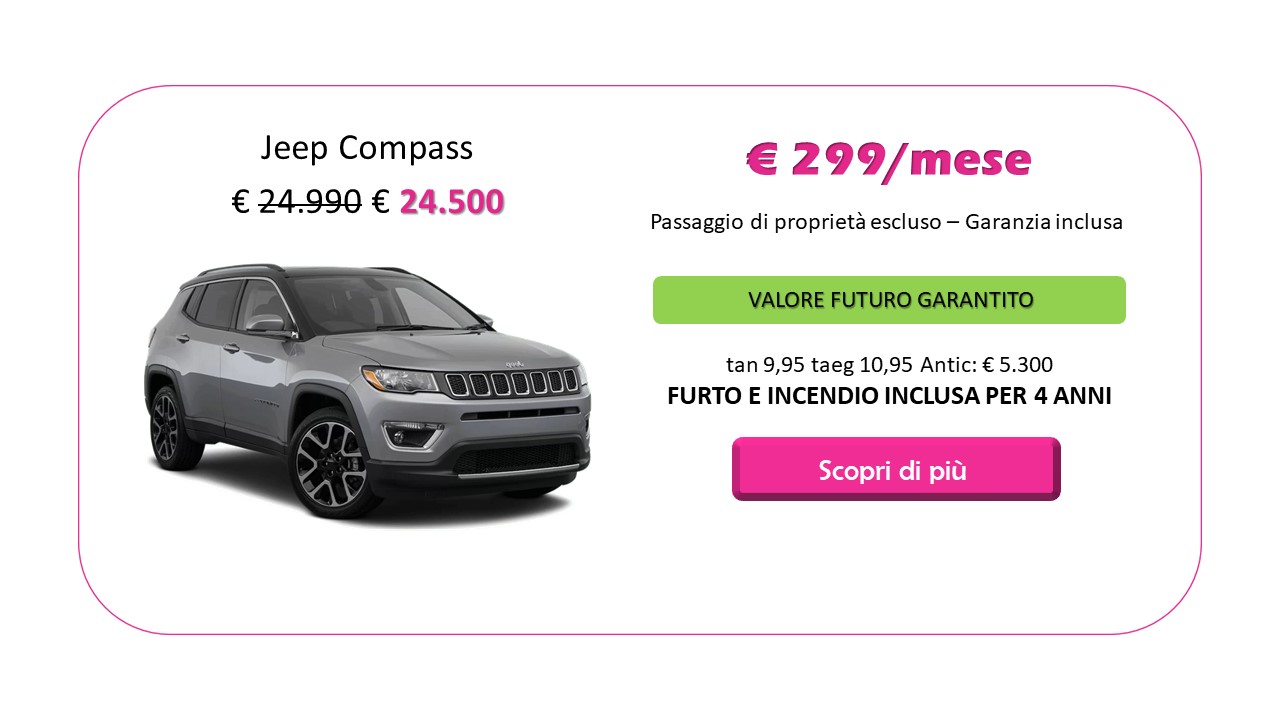 Jeep Compass usata a rate
