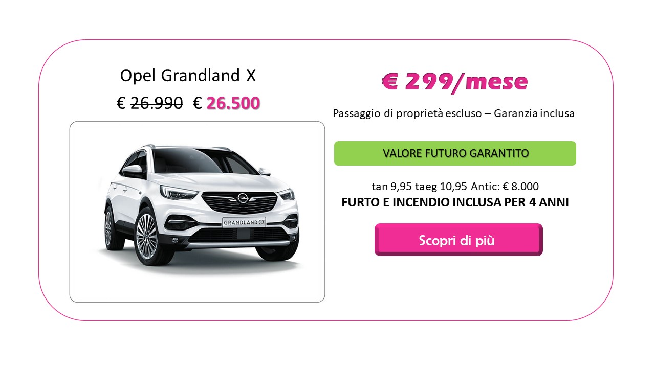 Opel Grandland X usata a rate