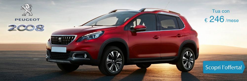 Offerta del mese: SUV Peugeot 2008.